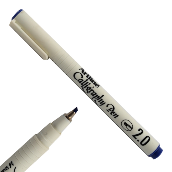 Image de Stylo de calligraphie arabe bleu 2mm - Art Line EK242N/AB