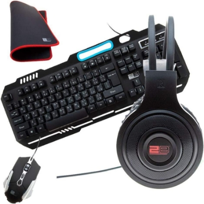 Picture of KEYBOARD + MOUSE + MOUSE PAD + HEADPHONE 2B MODEL KB344