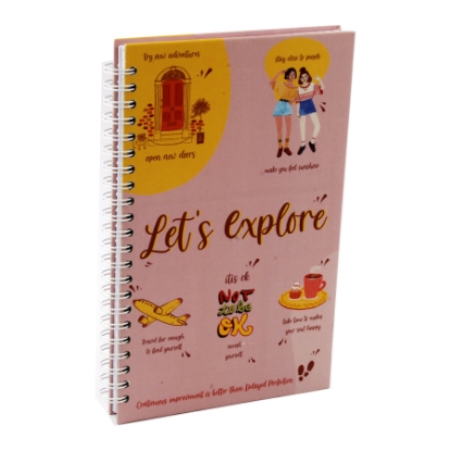 Picture of Let's explore 4 mm 120 gsm Hardcover 85 gsm 80 Sheets 20*13 cm