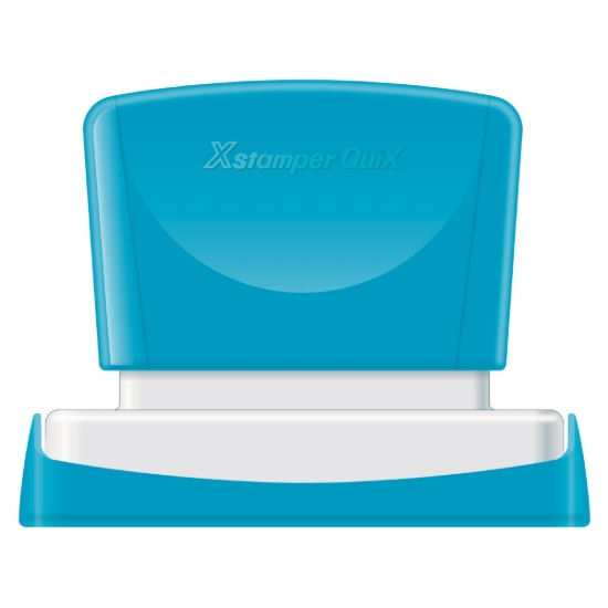 Picture of Automatic Cyrillic Seal, blue 36 * 61 mm – X stamper - Q16.