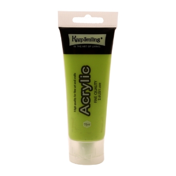 Agrandir l'image de Tube de couleur acrylique 75 ml Vert - Keep Smiling 119 Image de Tube de couleur acrylique 75 ml Vert - Keep Smiling 119