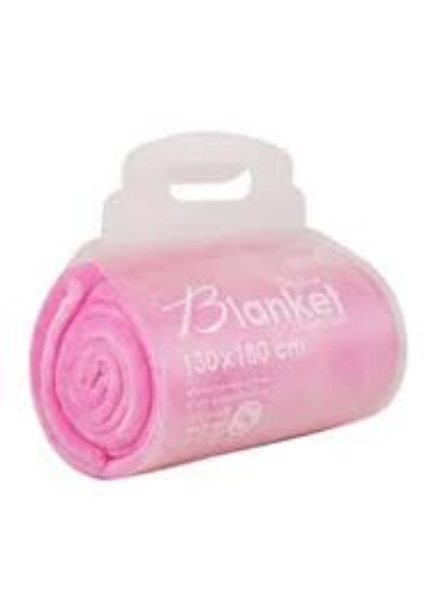 Image de Couverture en microfibre Rose 180 x 130 cm - Mintra