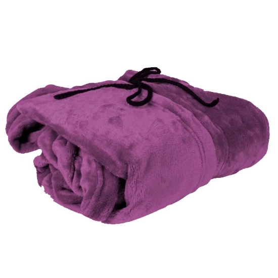 Picture of Microfiber “Warmth” Blanket, Purple Color, Size 180×160 cm – Mintra Model 09131