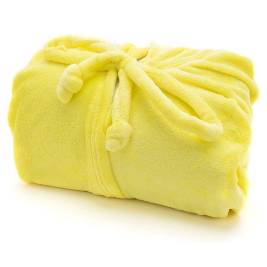 Picture of Microfiber “Warmth” Blanket, Yellow Color, Size 180×160 cm – Mintra Model 09132