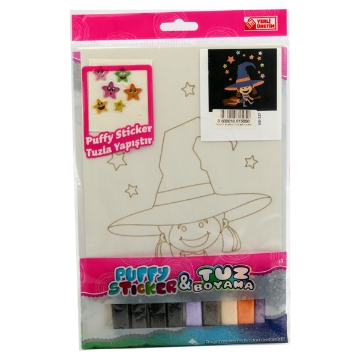 Show details for Salt Coloring Card + Foam Buzzer Sticker - TK017 Picture of Salt Coloring Card + Foam Buzzer Sticker - TK017