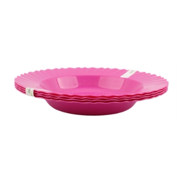 Show details for Set of 4 dinner plates, 23 cm, Fuchsia - Mintra 3650 Picture of Set of 4 dinner plates, 23 cm, Fuchsia - Mintra 3650