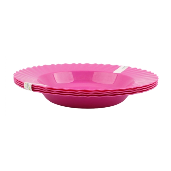 Picture of Set of 4 dinner plates, 23 cm, Fuchsia - Mintra 3650