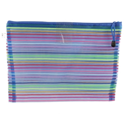 Picture of Blue Striped Smash Zippered Case-A4 Simba QCD.