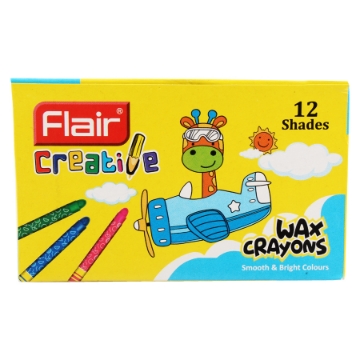 Agrandir l'image de Pack de 12 Crayons de Cire 57 ml - Flair FA8001 Image de Pack de 12 Crayons de Cire 57 ml - Flair FA8001