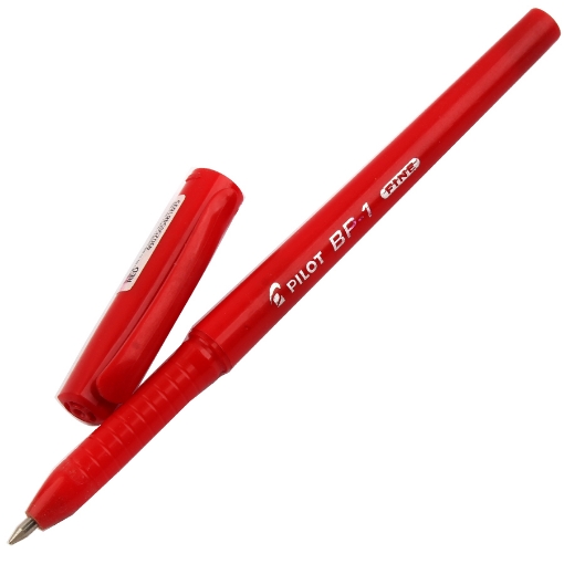 Image de Stylo à bille rouge avec capuchon opaque - Pilot BP-1