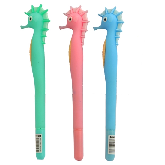 Bild von Gelstift Blau Seepferdchen - ZF2128