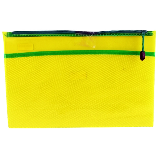 Picture of Folder zippered mesh fluorescent A4 Model 1802