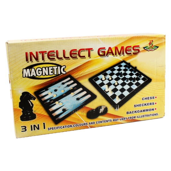 Bild von Intellect Spiele 3 in 1 Nr. 1188 - Magnetisch