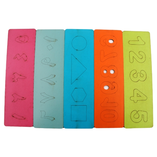 图片 多彩阿拉伯语和英语数字书写尺 - 67278