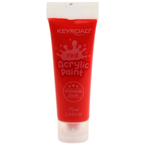 Picture of  Red Acrylic Paint 75 ml Keyroad KR972204