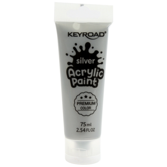 Bild von Acrylfarbe Silber 75 ml Keyroad Modell KR972212