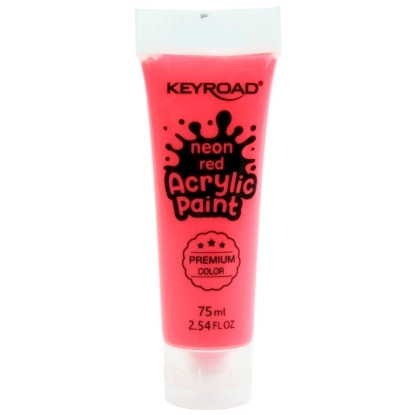 Picture of Acrylic Paint neon Red 75 ml Keyroad Model KR972219