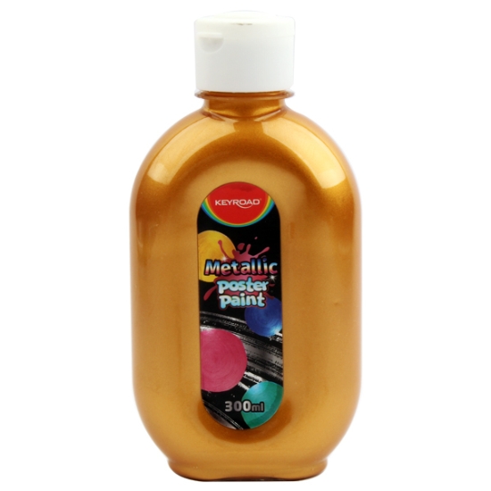 Bild von Plakatfarben metallic gold 300 ml Keyroad Modell KR972110