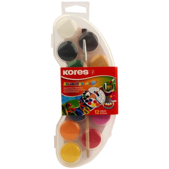 Bild von Accurless Steinset mini, mit Pinsel, 12 Farben Kores Nr. 30101