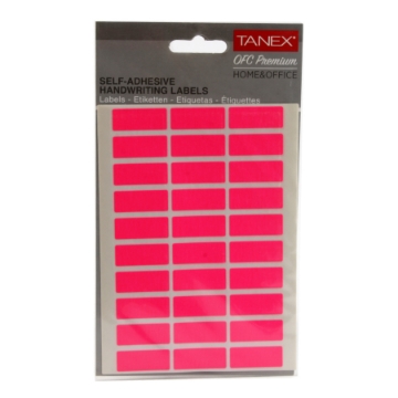 Show details for Pink Office Labels 5 Sheets 17x12 mm 30 Labels/A5 - Tanex OFC-107 Picture of Pink Office Labels 5 Sheets 17x12 mm 30 Labels/A5 - Tanex OFC-107