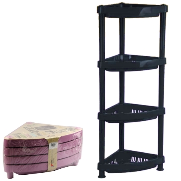 Picture of Plastic Triangle Stand (Mentra) – 4 Shelves – Colored – Model 00326