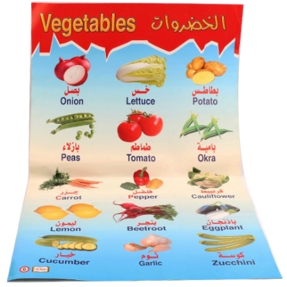 Picture of Educational Vegetables Poster 50 x 70 cm