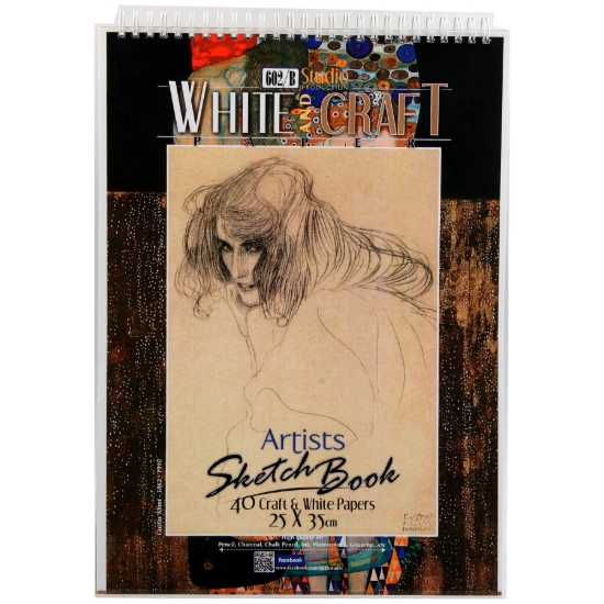 图片 سكتش رسم سلك وايت اند كرافت 40 ورقة 25×35سم