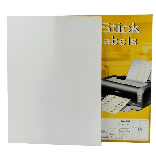 Picture of Computer sticker 100 sheets 37 * 105 cm / 16 Top stick