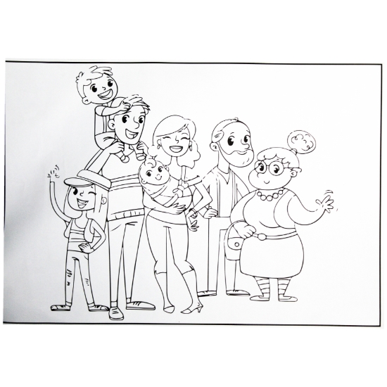 Bild von Mandela Malbrett 35 x 50 cm - Pristol