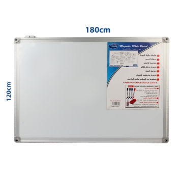 Agrandir l'image de Tableau blanc magnétique MDF avec remplissage en bois 120x180 cm - Simba WB1812 Image de Tableau blanc magnétique MDF avec remplissage en bois 120x180 cm - Simba WB1812