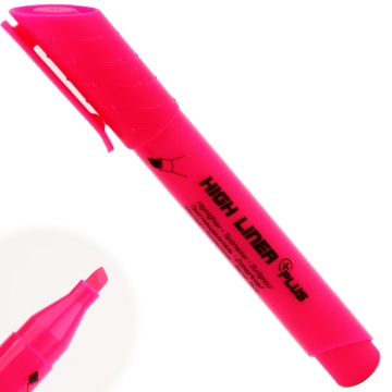 Show details for Highlighter PLUS chisel tip pink Kores Model 36002 Picture of Highlighter PLUS chisel tip pink Kores Model 36002