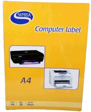 Zeige Details für COMPUTERLABEL 25 Blätter A4 orange - Simba Bild von COMPUTERLABEL 25 Blätter A4 orange - Simba