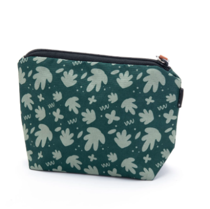 Picture of MULTI PURPOSE MINTRA PENCIL CASE 21.5 × 15 × 6 CM PRINTED GREY LEAVES 09483