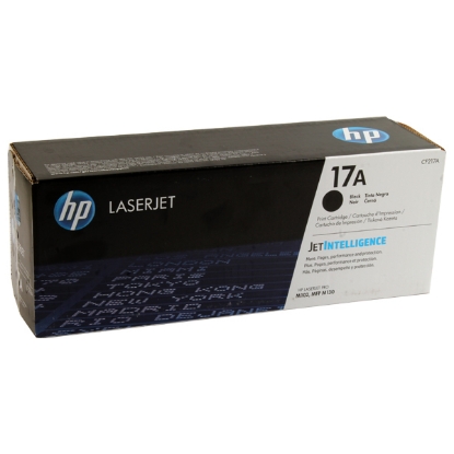 Picture of Black LaserJet Toner Cartridge, 268 g - HP HP17A