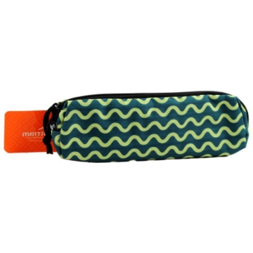 Show details for Fabric Pencil Case 1 Zipper BLUE WAVES Print - Mintra 9446 Picture of Fabric Pencil Case 1 Zipper BLUE WAVES Print - Mintra 9446
