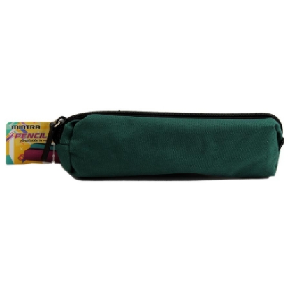 Picture of Fabric Pencil Case 1 Zipper Dark Green 5 x 4 x 20.5 cm - Mintra 05513