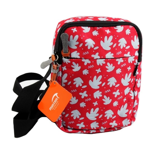 Picture of Cross Bag Printed 3 Zipper 5 * 22.5 * 16 cm -  - Mintra-09565.