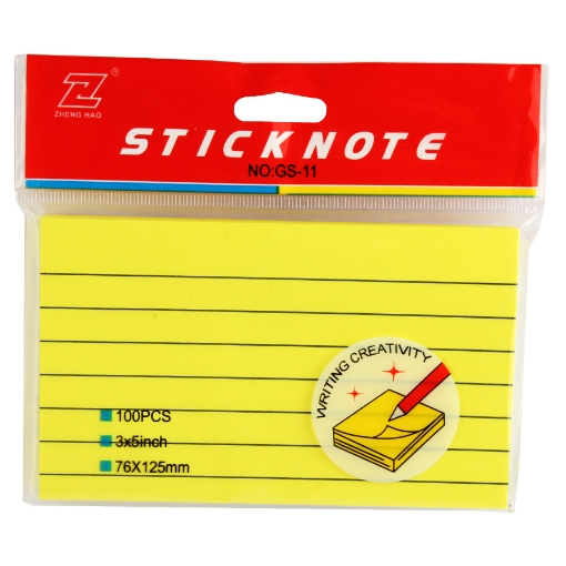 Image de Notes autocollantes jaunes en rouleau, taille 76 × 76 mm – simba GS-04