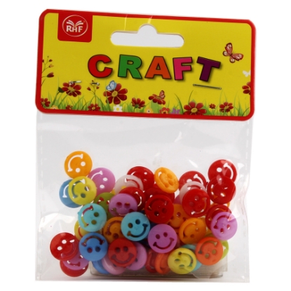 Picture of CRAFT BOTTONS SIMBA COLORED DIFFERENT SHAPES IN PACKAGE MODEL R - 599