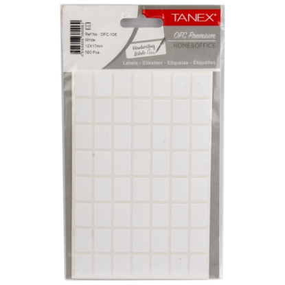 Picture of HANDWRITING LABEL TANEX WHITE 10 SHEETS 17 × 12 MM A5 / 56 MODEL OFC-106 