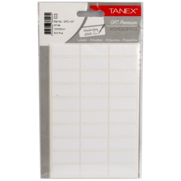 Show details for White Rectangular Office Labels 10 Sheets A5 30 Labels/Sheet, 17 x 12 mm - Tanex OFC-107 Picture of White Rectangular Office Labels 10 Sheets A5 30 Labels/Sheet, 17 x 12 mm - Tanex OFC-107