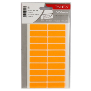 Show details for Handwriting Label orange 40 × 13 MM A5 Tanex Model OFC-108 Picture of Handwriting Label orange 40 × 13 MM A5 Tanex Model OFC-108