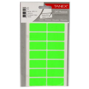 Show details for Handwriting Label green 5 sheets (40 * 19 mm) A5/14 Tanex Model OFC113 Picture of Handwriting Label green 5 sheets (40 * 19 mm) A5/14 Tanex Model OFC113