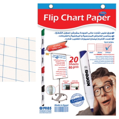 Picture of FLIPCHART PAPER 100 × 70 CM 20 PAPER 80 GM SQUARES