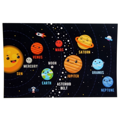 Picture of SOLAR SYSTEM POSTER 47.5 × 31.5 CM