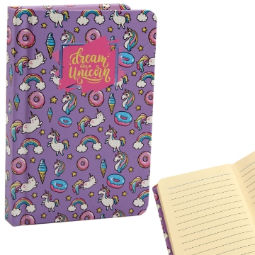 Show details for A6 Notepad with Rubber Cream 4 Colors Paper Round Edges Picture of A6 Notepad with Rubber Cream 4 Colors Paper Round Edges