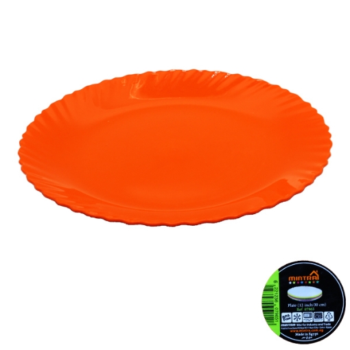 Picture of Flat Plate 30 cm 12 inches Orange Round – Mintra 7965