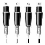 Image de Ensemble de calligraphie Stylo plume + 4 plumes + 6 cartouches – Scrikss 75002