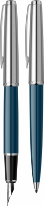 Picture of SCRIKSS METROPOLIS FOUNTAIN PEN + BALL PEN SET 78 BLUE IN PREMIUM BOX MODEL 55776