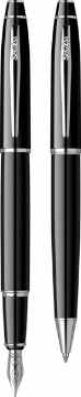 Show details for Nobel Set 35 Ballpoint Pen + Fountain Pen + 3 Black Cartridges – Scrikss 54380 Picture of Nobel Set 35 Ballpoint Pen + Fountain Pen + 3 Black Cartridges – Scrikss 54380